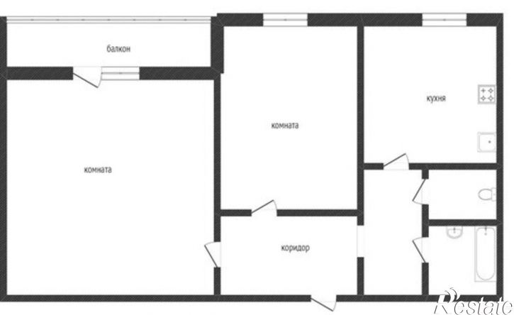2-комн квартира ул Олимпийская, 8,  д. 8