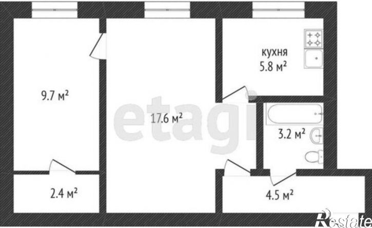 2-комн квартира 2-я Тесьминская улица, 70,  д. 70