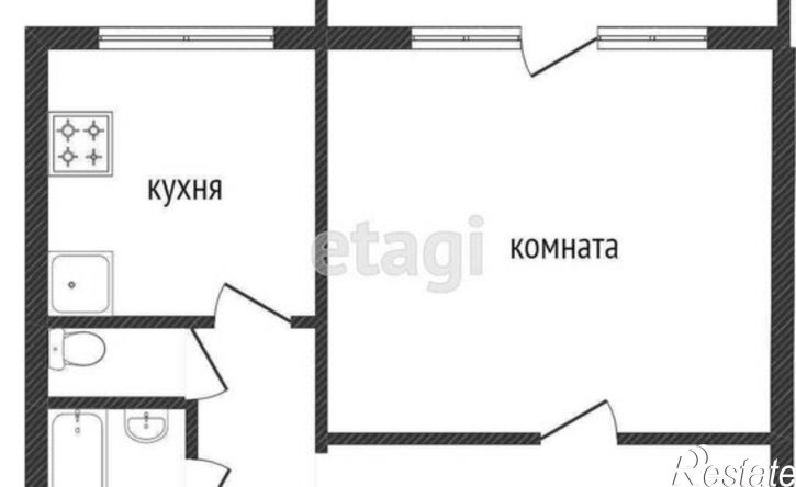 1-комн квартира ул 40-летия Победы, 42,  д. 42