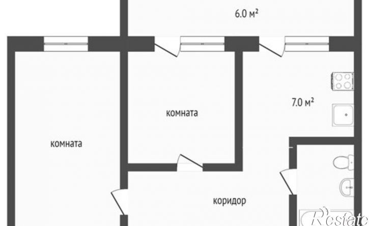 2-комн квартира улица Урицкого, 37,  д. 37