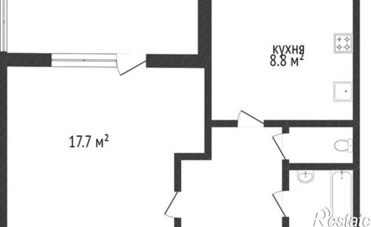 1-комн квартира пр-кт им Ю.А.Гагарина 5-я линия, 11,  д. 11