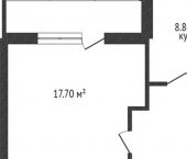 1-комн, 33кв м, этаж 9/9 2-я Нижне-Заводская улица, 18Б