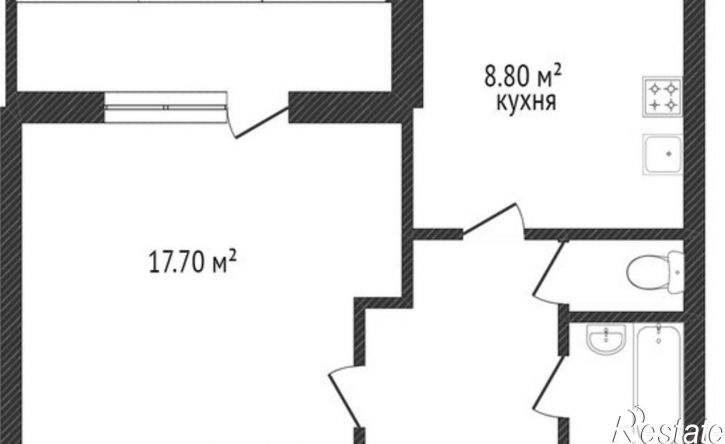 1-комн квартира 2-я Нижне-Заводская улица, 18Б,  д. 18Б