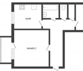 2-комн, 54кв м, этаж 5/5 улица 40 лет Победы, 19
