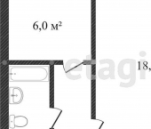 1-комн, 30кв м, этаж 4/5 ул им И.И.Шишкина, 18