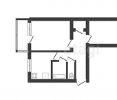 2-комн, 43кв м, этаж 2/5 пр-кт им Ю.А.Гагарина 3-й мкр, 35