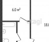 1-комн, 30кв м, этаж 1/5 проспект имени Ю.А.Гагарина 8-я линия, 2