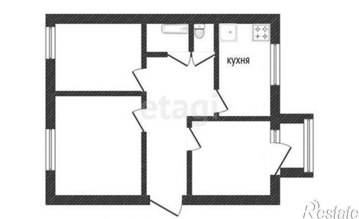 3-комн квартира улица Карла Маркса, 2,  д. 2