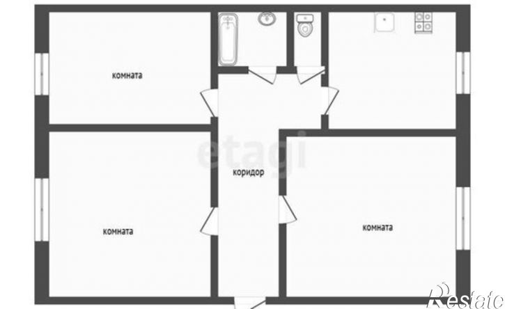 3-комн квартира улица Карла Маркса, 21,  д. 21