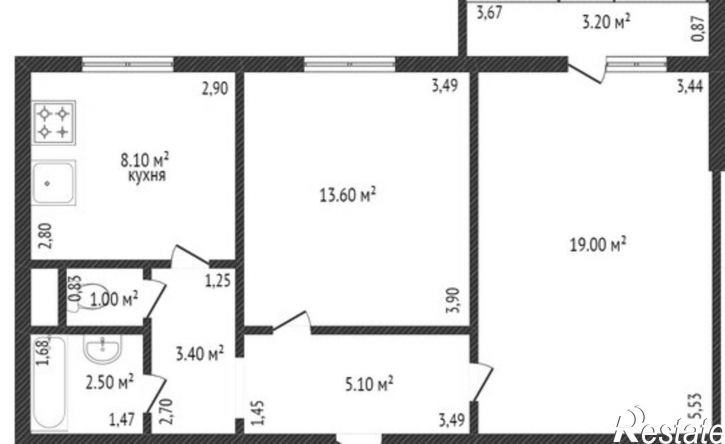 2-комн квартира проезд Профсоюзов, 5,  д. 5