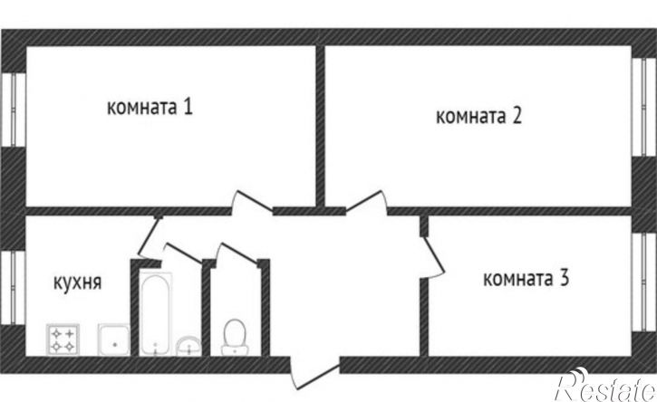 3-комн квартира ул 8-я Демидовская, 4,  д. 4