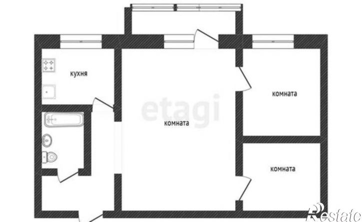 3-комн квартира пр-кт им Ю.А.Гагарина 3-й мкр, 31А,  д. 31А