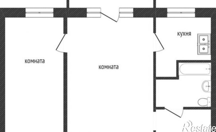 2-комн квартира улица Румянцева, 8,  д. 8
