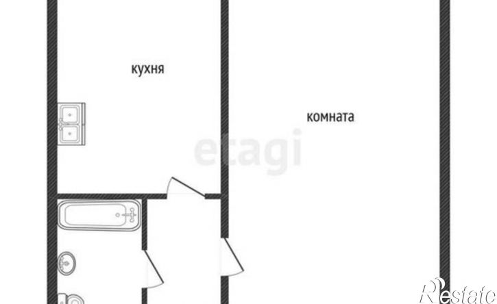 1-комн квартира ул Космонавтов, 3А,  д. 3А