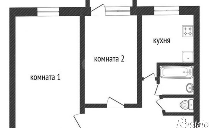 2-комн квартира проспект Мира, 26,  д. 26