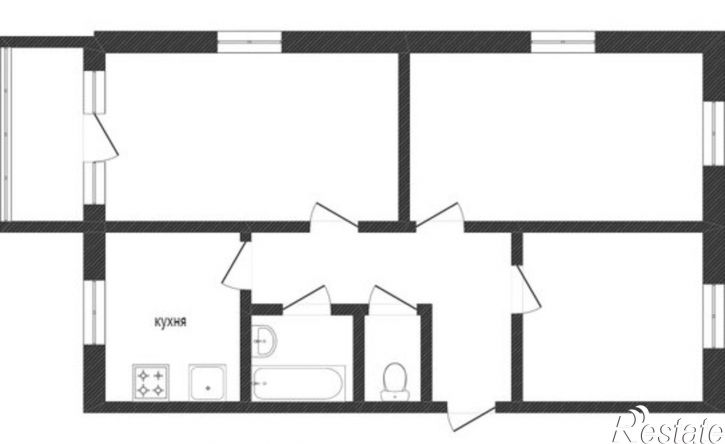 3-комн квартира ул Зеленая, 5,  д. 5
