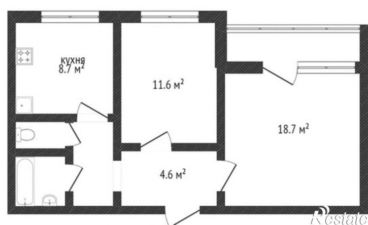 2-комн квартира Северо-Запад 2-й кв-л, 4,  д. 4