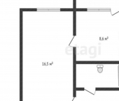 1-комн, 32кв м, этаж 3/10 кв-л Молодежный, 1