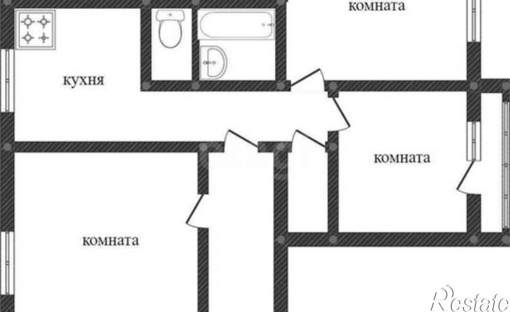 3-комн квартира ул 6-я Демидовская, 53,  д. 53