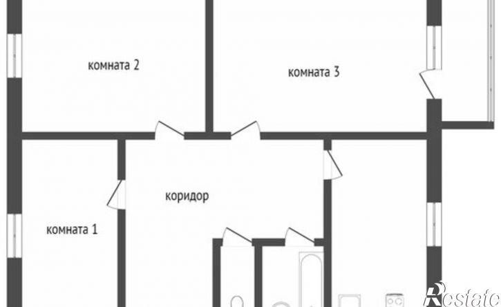 3-комн квартира проспект имени Ю. А. Гагарина 1-я линия, 5,  д. 5