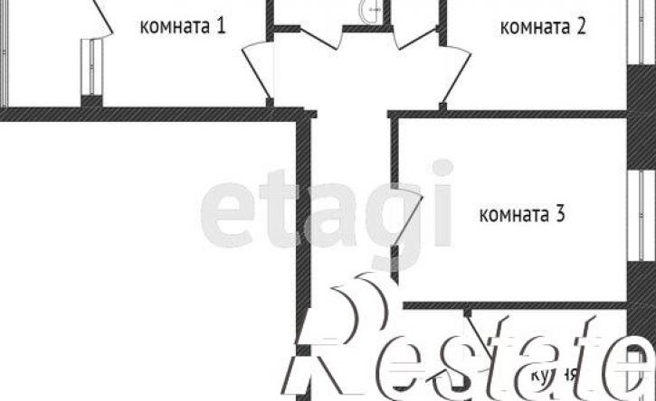 3-комн квартира квартал имени А.М. Матросова, 6