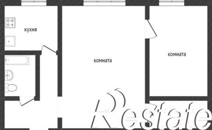 2-комн квартира улица Румянцева, 8,  д. 8