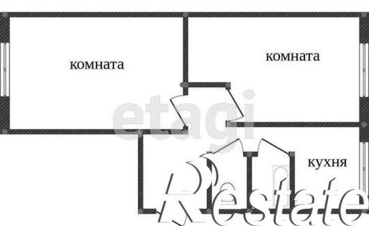2-комн квартира улица Строителей, 12,  д. 12