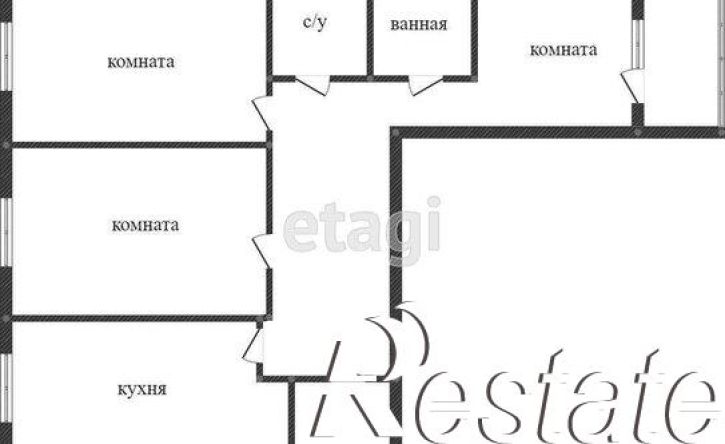 3-комн квартира улица Румянцева, 23,  д. 23